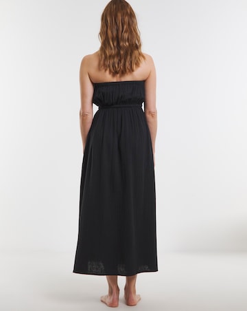 Beach to Beach Cotton Bandeau Beach Midi Dress