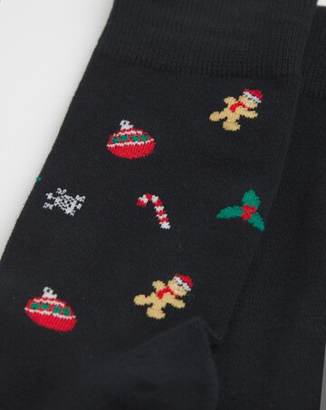 Jack & Jones Christmas Socks 3 Pack With Gift Box - Multi