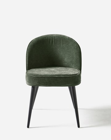 Addison Dining Table with 4 Emilie Chenille Chairs