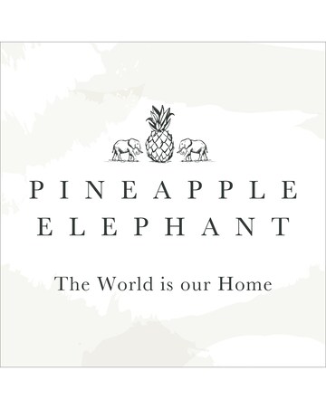 Pineapple Elephant Jaipur Waffle Cotton Throw