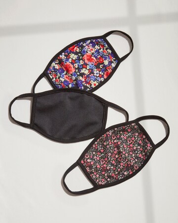 3 Pack Floral Printed Face Coverings