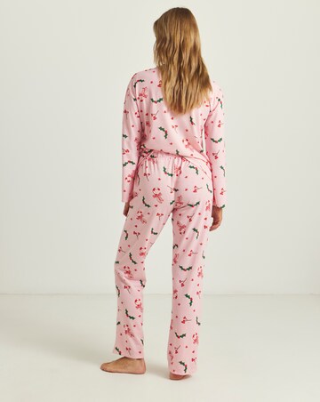 Simply Be (2 Pack) Value Christmas Holly Pyjama Sets