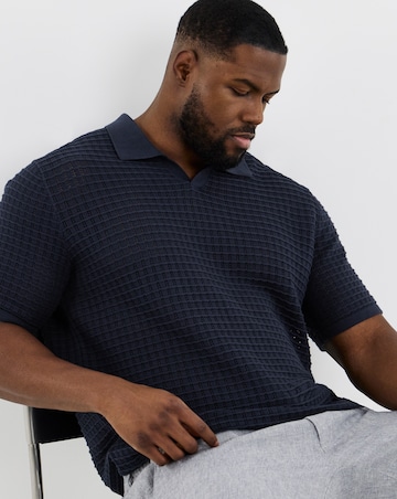 Jack & Jones Nantucket Knitted Polo - Navy