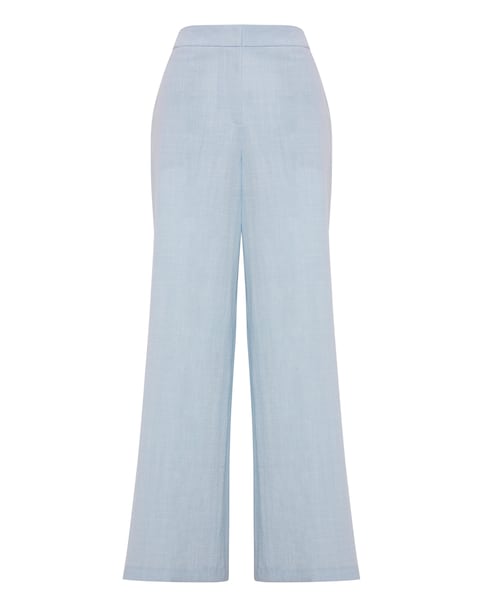 Sky Blue Wide Leg Trousers