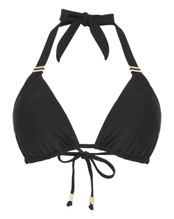Figleaves Rene Black Soft Triangle Bikini Top