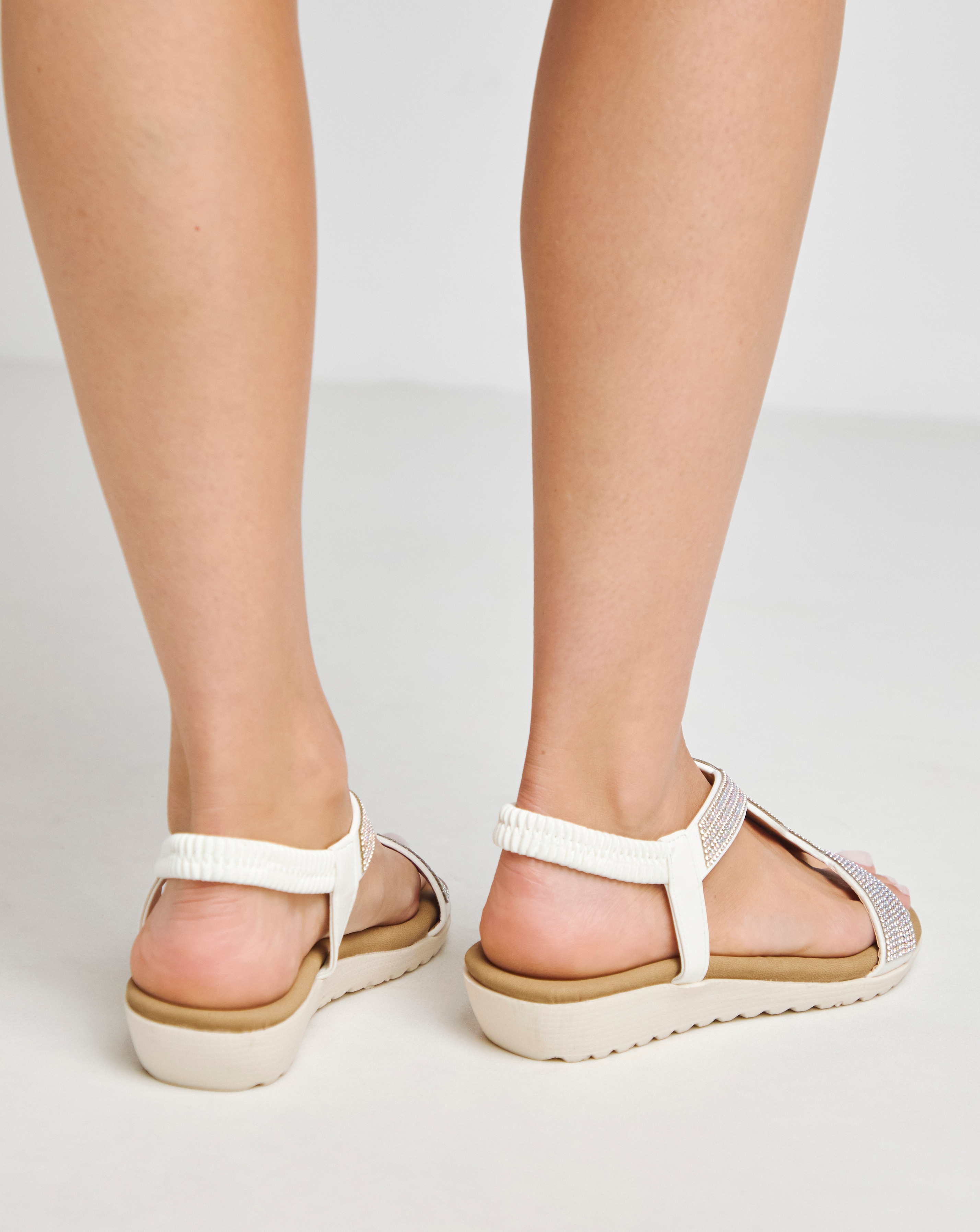Peace Diamante Comfort Sandal - Extra Wide Fit (EEE) | Ambrose Wilson