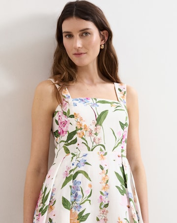 Phase Eight Lucia Linen Printed Hero Dress