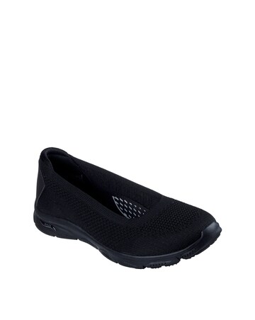 Skechers Black Arch Fit Sunny Zen Walk Shoes - Standard Fit (D)