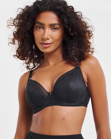 Fantasie Fusion Lace Plunge Wired Bra Black
