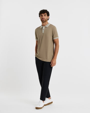 Folio Smart Supima Polo Long Length-Stone