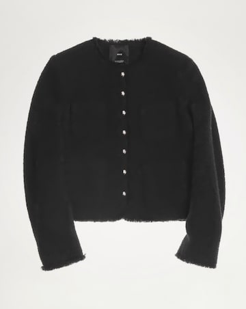 Mango Tweed Jacket with Jewel Buttons