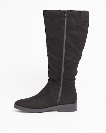 Evren Ruched Boot - Wide Fit (E) & Standard Calf