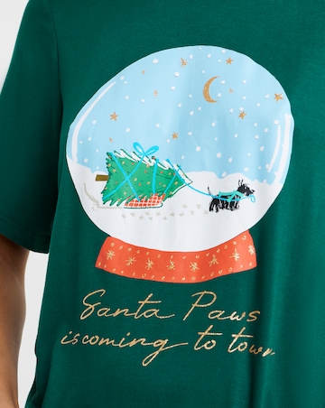 Pretty Secrets Christmas Scotty Dog Graphic Pyjama Set
