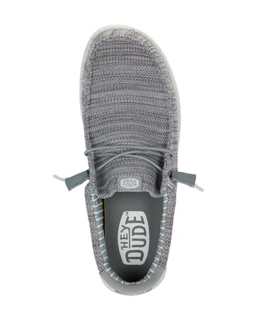 HeyDude Wally Stretch Sox Shoe - Grey