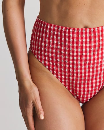 MAGISCULPT Firm Control Gingham High Waist Bikini Bottoms