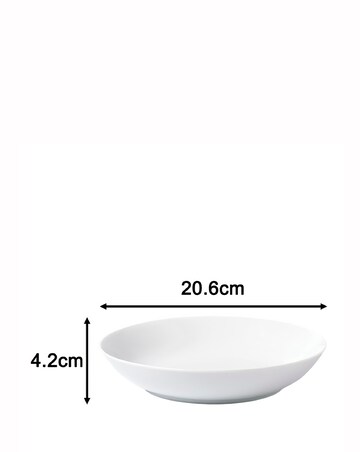 Waterside White Coupe 60 Piece Dinner Set