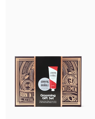 HAWKINS & BRIMBLE SHAVING GIFT BOX (SHAVE CREAM, AFTERSHAVE BALM)
