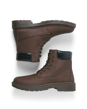 Jack & Jones Ainsworth PU Boots - Brown