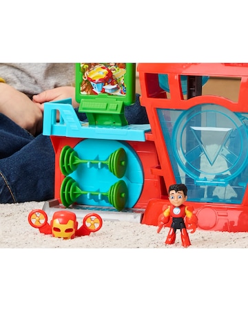 Marvel Iron Man and His Awesome Friends Playset Iron Quarters