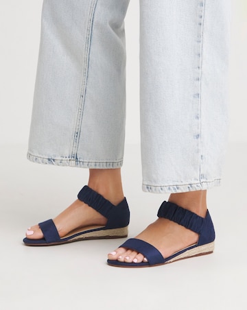 Candace Twin Strap Espadrille Sandals - Extra Wide Fit (EEE)