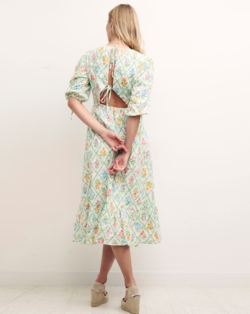 Nobody's Child Dominique Broderie Midi Dress