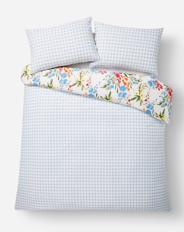 Bonnie Floral Cotton Blend Reversible Duvet Cover Set