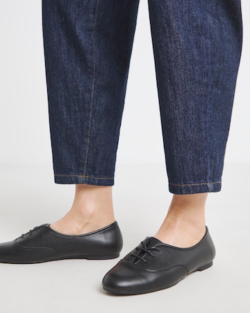 Ravenna Lace Up Ballerina Shoes - Extra Wide Fit (EEE)