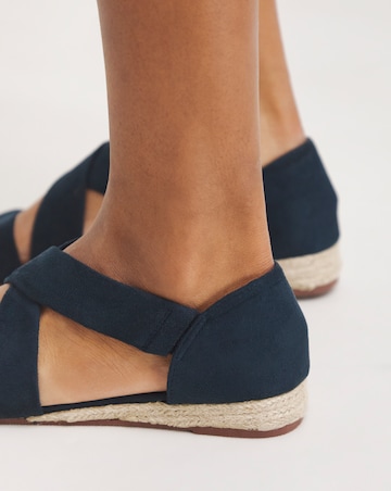 Sonya Soft Strap Espadrille Sandals - Extra Wide Fit (EEE)