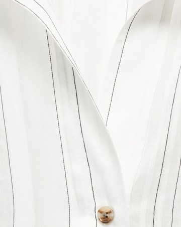 Mango Stripe Collar Blouse