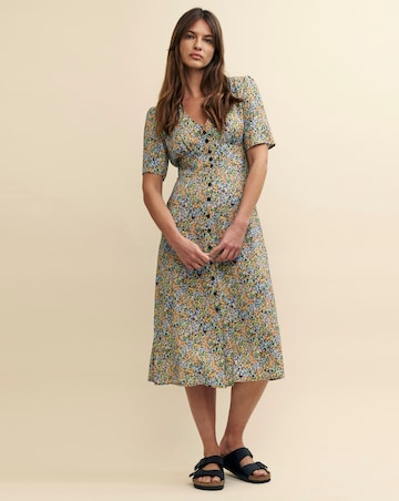 Nobody's Child Wildflower Print Alexa Midi Tea Dress