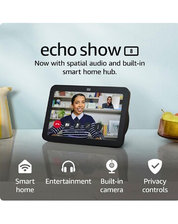 Amazon Echo Show 8 (3rd Gen) Smart Display with Alexa - Black