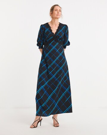 Lace Trim Short Sleeve Dress