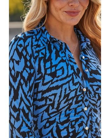 Sosandar Ruched Front Shirt Dress