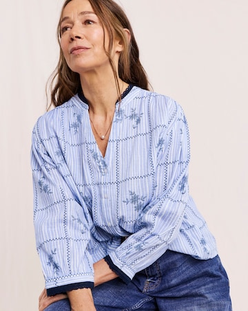 Julipa Printed Stripe Blouse