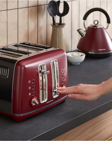 Morphy Richards Accents Pyramid Kettle & Toaster Rhubarb