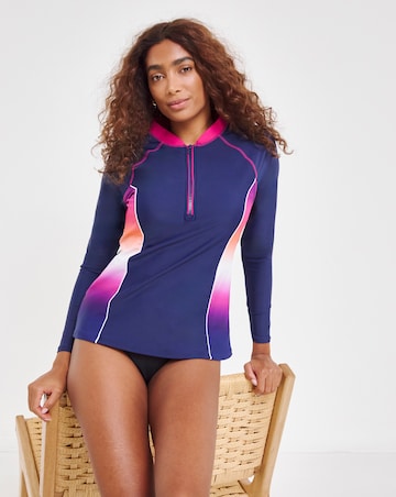 Sports Zip Up Rash Vest