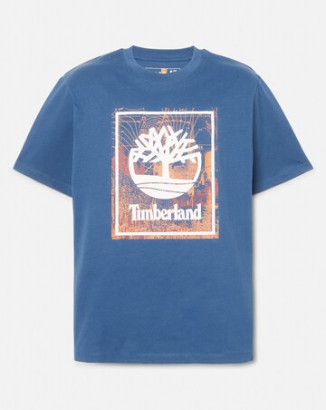 Timberland Logo Graphic Short Sleeve T-Shirt - Blue
