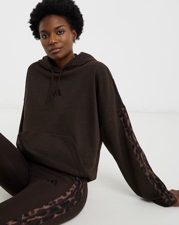 adidas Leopard 3 Stripe Hoodie