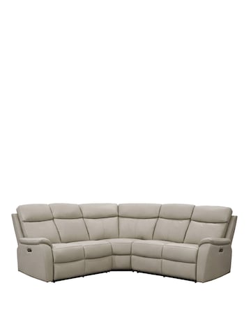 Aspire Kingsmere Leather Power Recliner Corner Sofa