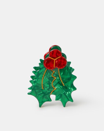 Accessorize Christmas Holly Claw Clip