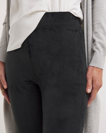 Black Cord Leggings