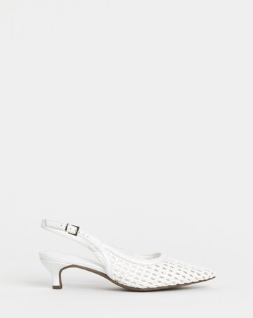 Bolero Woven Pointed Toe Slingbacks - Extra Wide Fit (EEE)