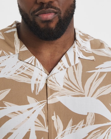 Jack & Jones Jeff Print Resort Shirt - Corriander