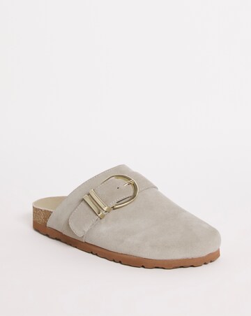 Lola Suede Closed Toe Footbed Shoes Wide Fit