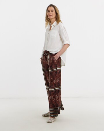 Spun Viscose Wide Leg Trouser