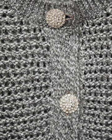 Mango Chunky Knit Jacket With Buttons