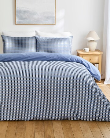 Rory Geo Cotton Blend Reversible Duvet Cover Set