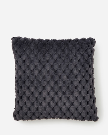 Scallop Faux Fur Cushion