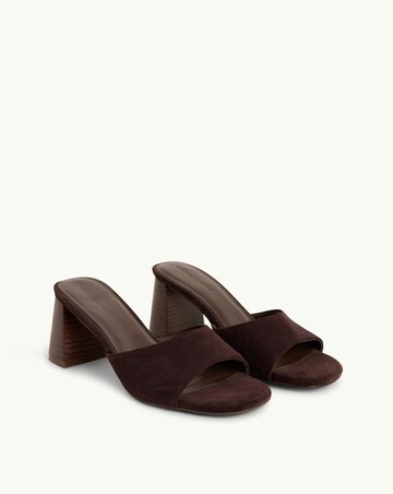 Nobodys Child Brown Block Heel Mules - Standard Fit (D)