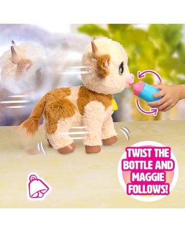 FurReal Maggie the Feed & Follow Cow